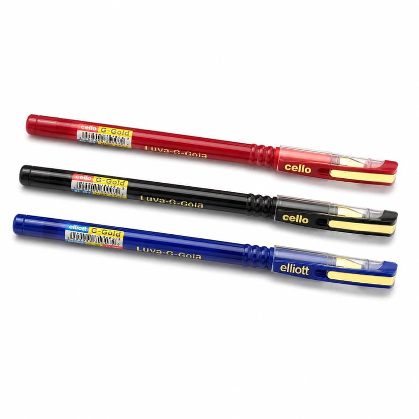 ثلاث اقلام حبر جاف بثلاث الوان مختلفة et-390